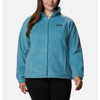 Columbia Benton Springs Full Zip Plus Size, Chamarras Azules Para Mujer | 812064-CLI